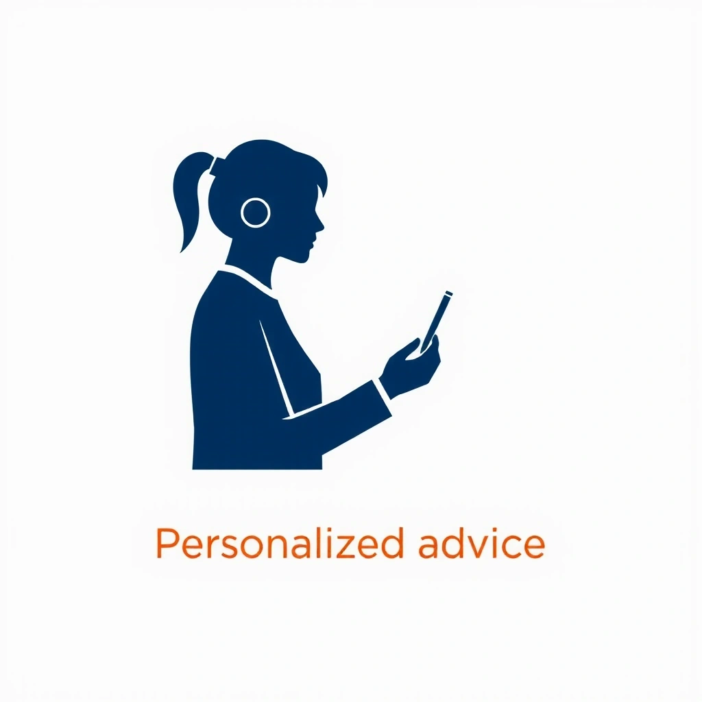 Silueta de una persona y un nutricionista